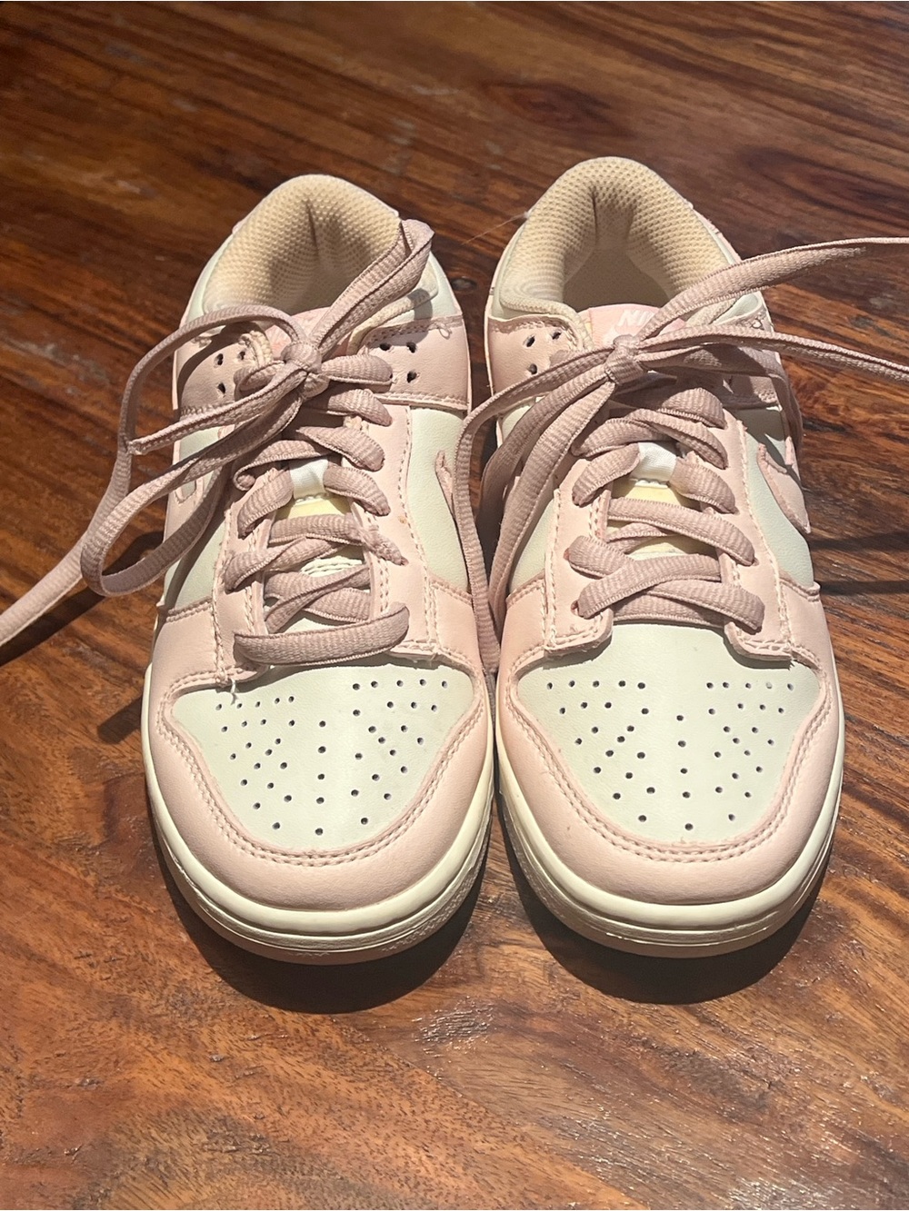 Nike Women’s Low-Top Sneakers in Pink and Cream